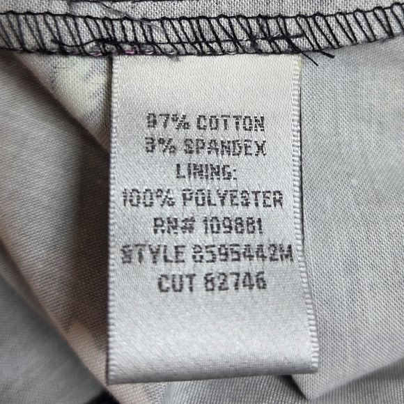 Donna Ricco Black Dress with Pink Floral Design Size 10 - Picture 7 of 7